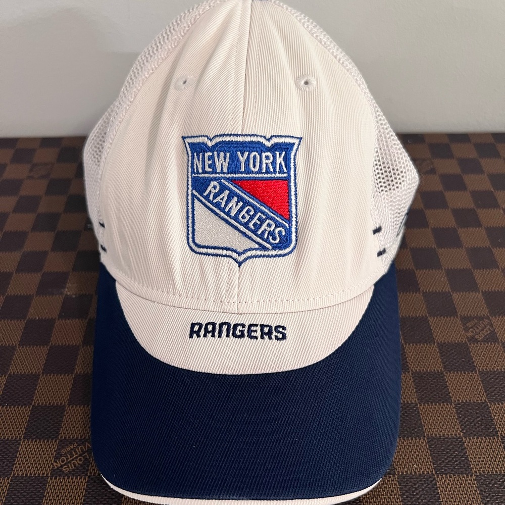 New York Rangers White and Blue Cap